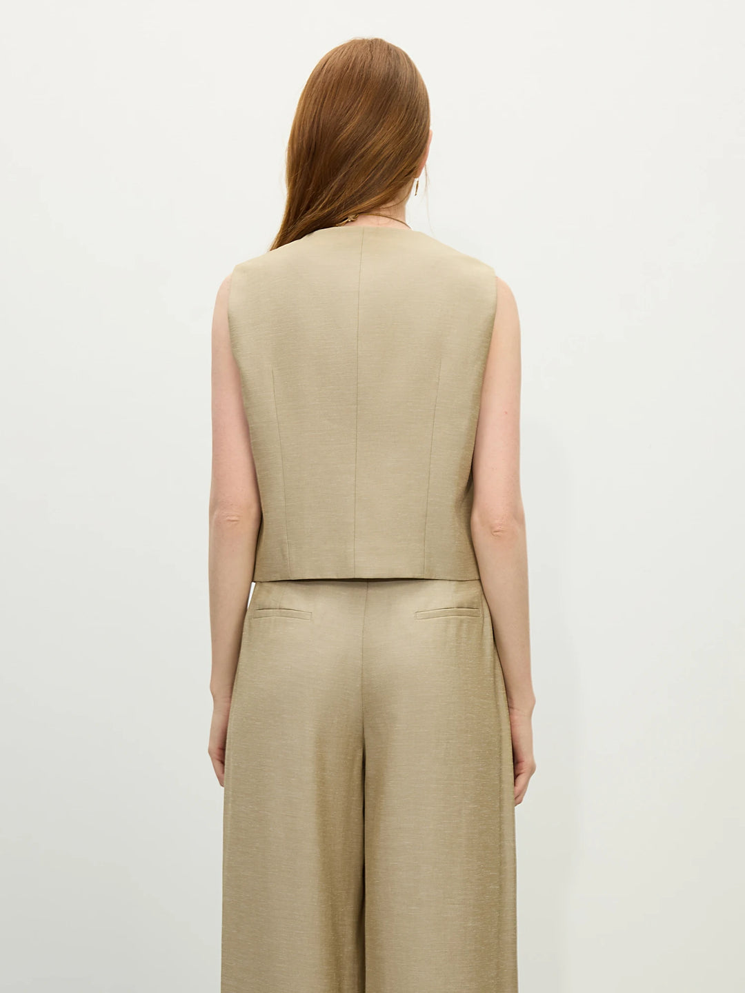Vintage Two-Piece Linen Blend Outfit