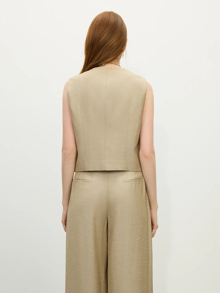 Vintage Two-Piece Linen Blend Outfit