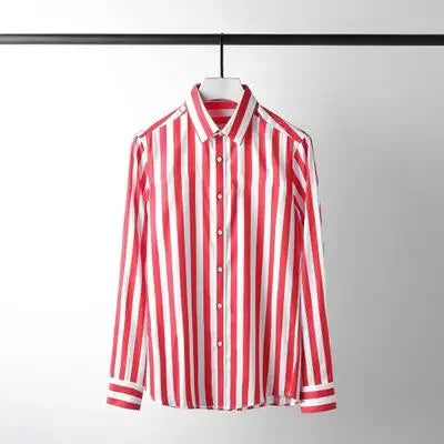 Ravishing Silk Cotton Striped Shirt