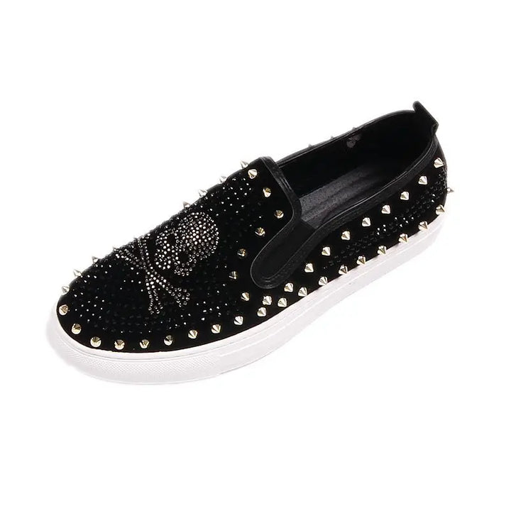 Cool Punk Slip-On Flat Loafers