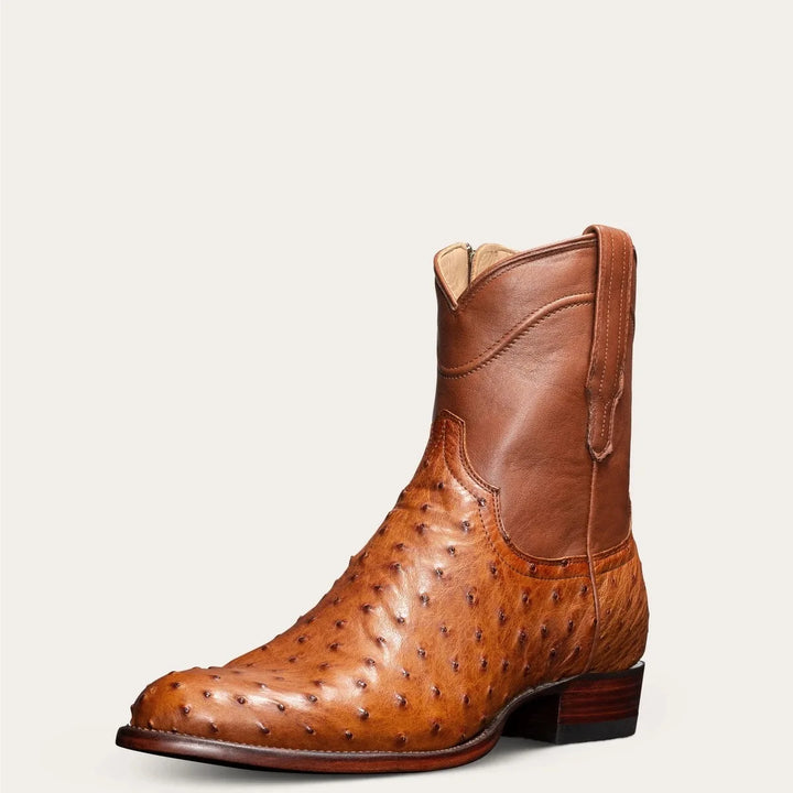 Handsome Low Barrel Round Toe Boots