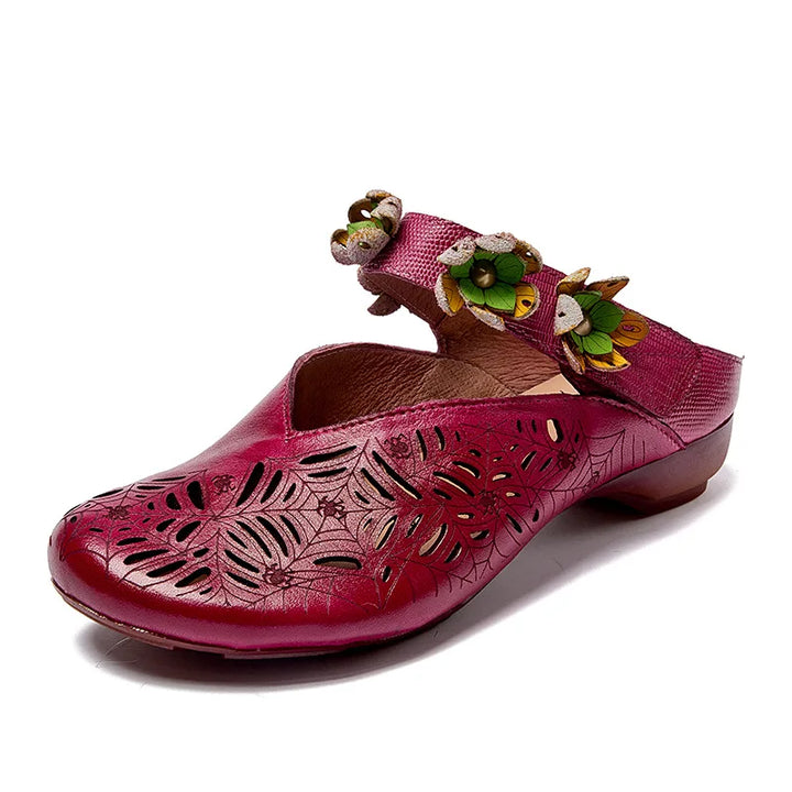 Stunning Flower Appliques Sandals