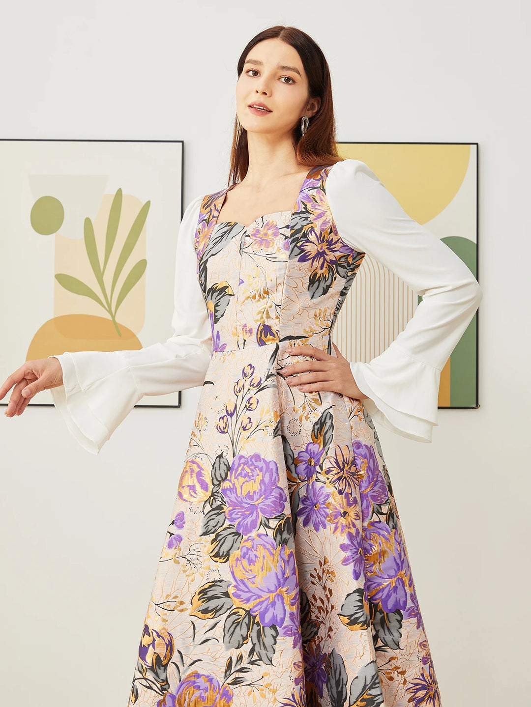 Exquisite Boho Floral French Style Dress