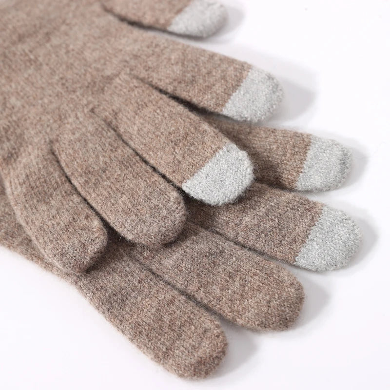 Comfortable Real Wool Knitted Gloves