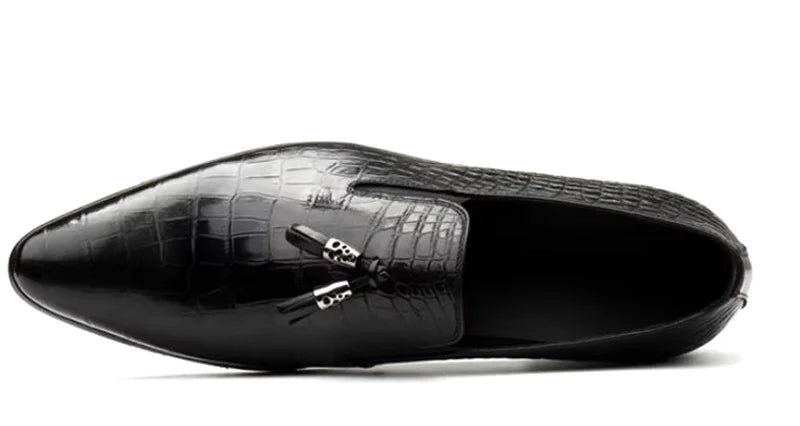 Smart Embossed Slip-On Loafers