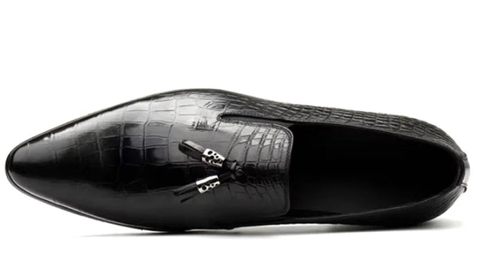 Smart Embossed Slip-On Loafers