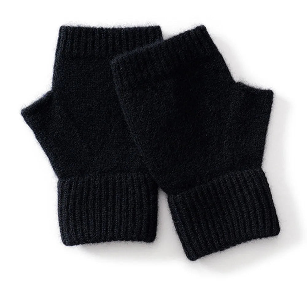 Soft Wool Knitted Thermal Mittens
