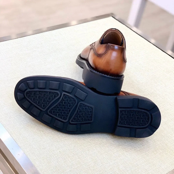 Stylish Lace-Up Leather Shoes