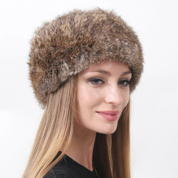 Luxurious Fluffy Fur Elastic Band Hat