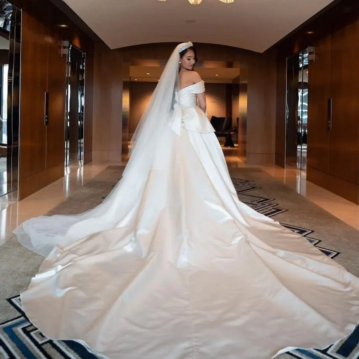 Glamorous Side Split Bridal Gown