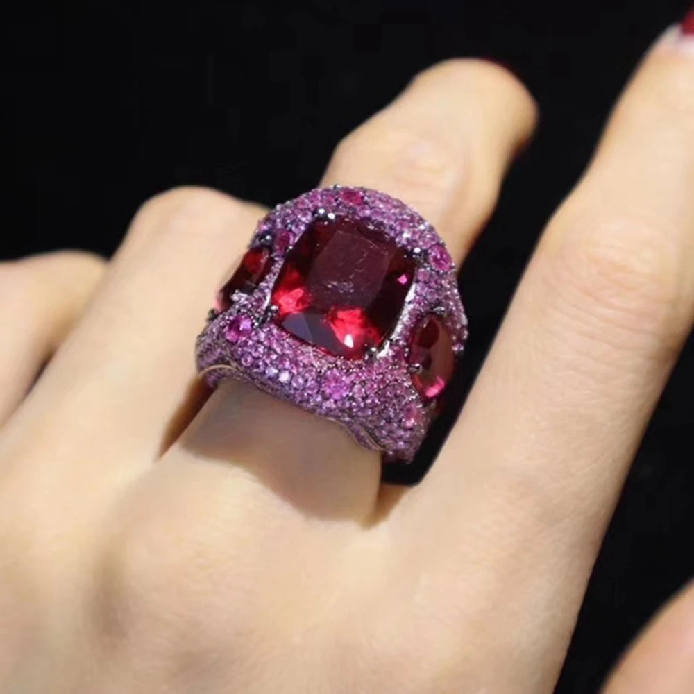 Regal High Carbon Ruby Ring
