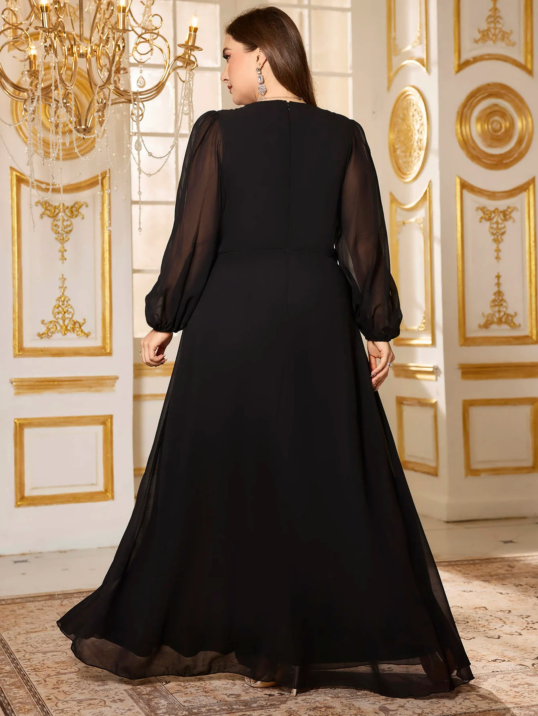 Baby Soft High Slit Formal Dress