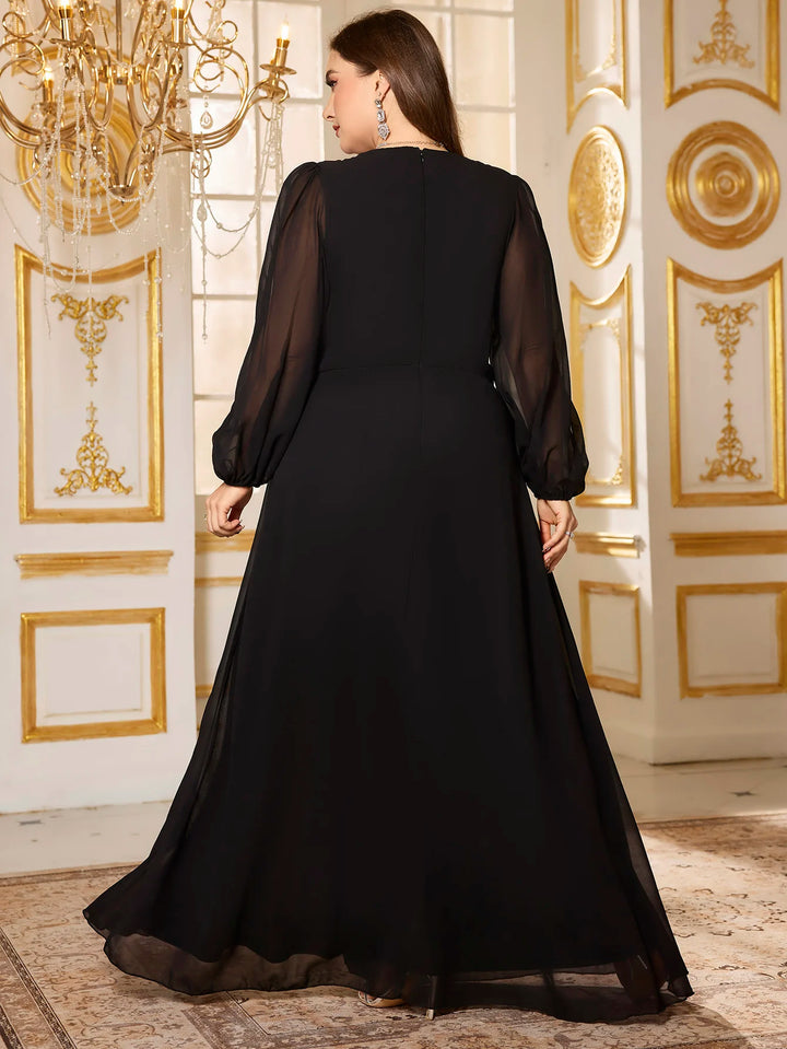 Baby Soft High Slit Formal Dress