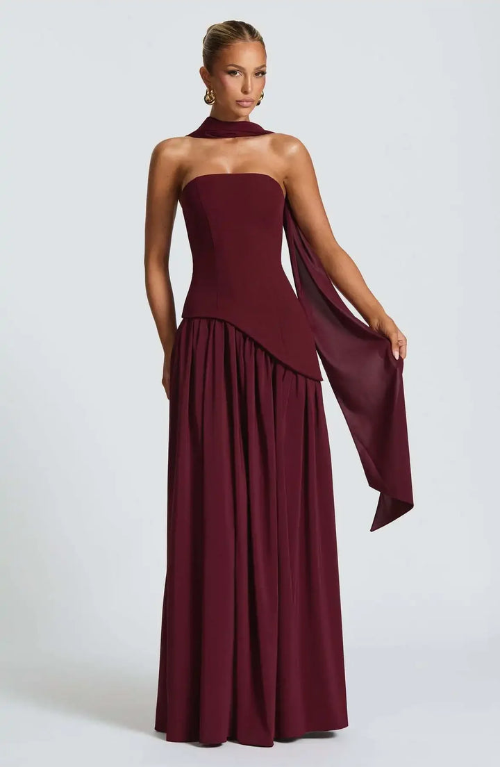 Glamorous High Split Long Dress