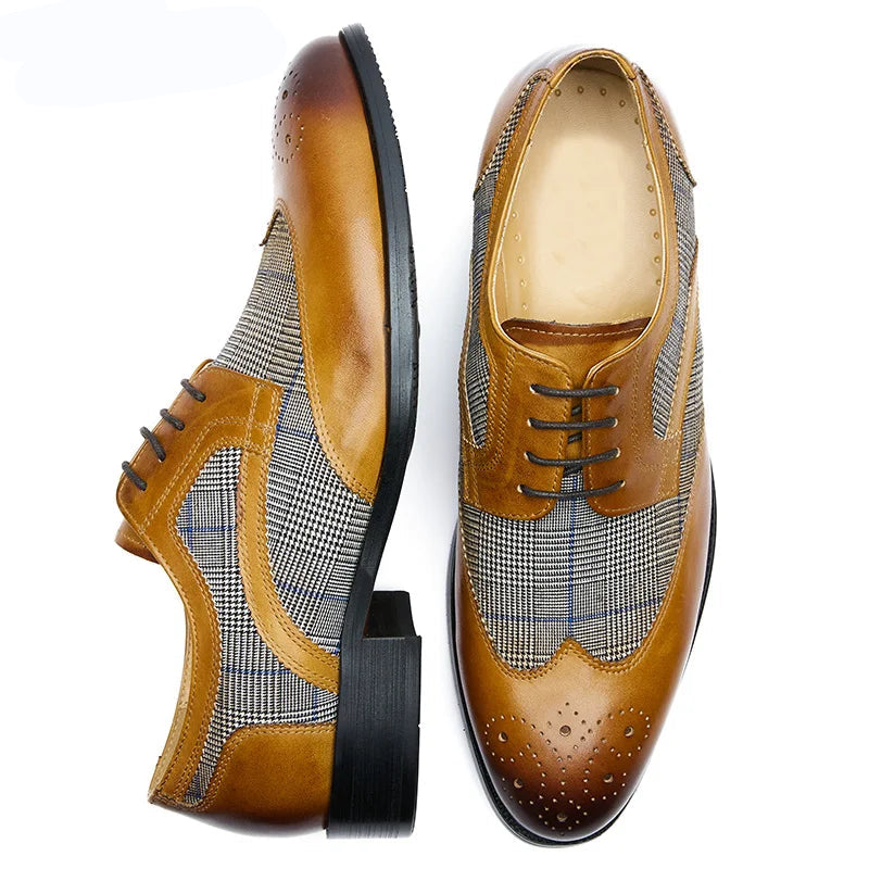 Premium Wingtip Business Shoes
