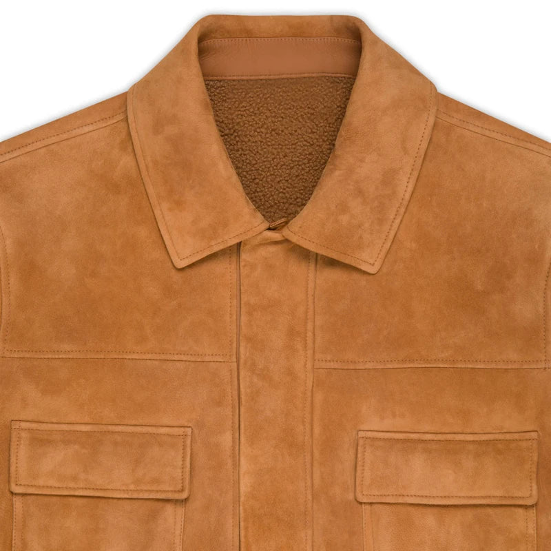 British Fashion Real Brown Leather Jacket