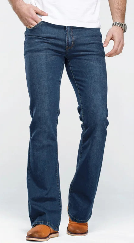 Slightly Flared Bootcut Jeans Pants