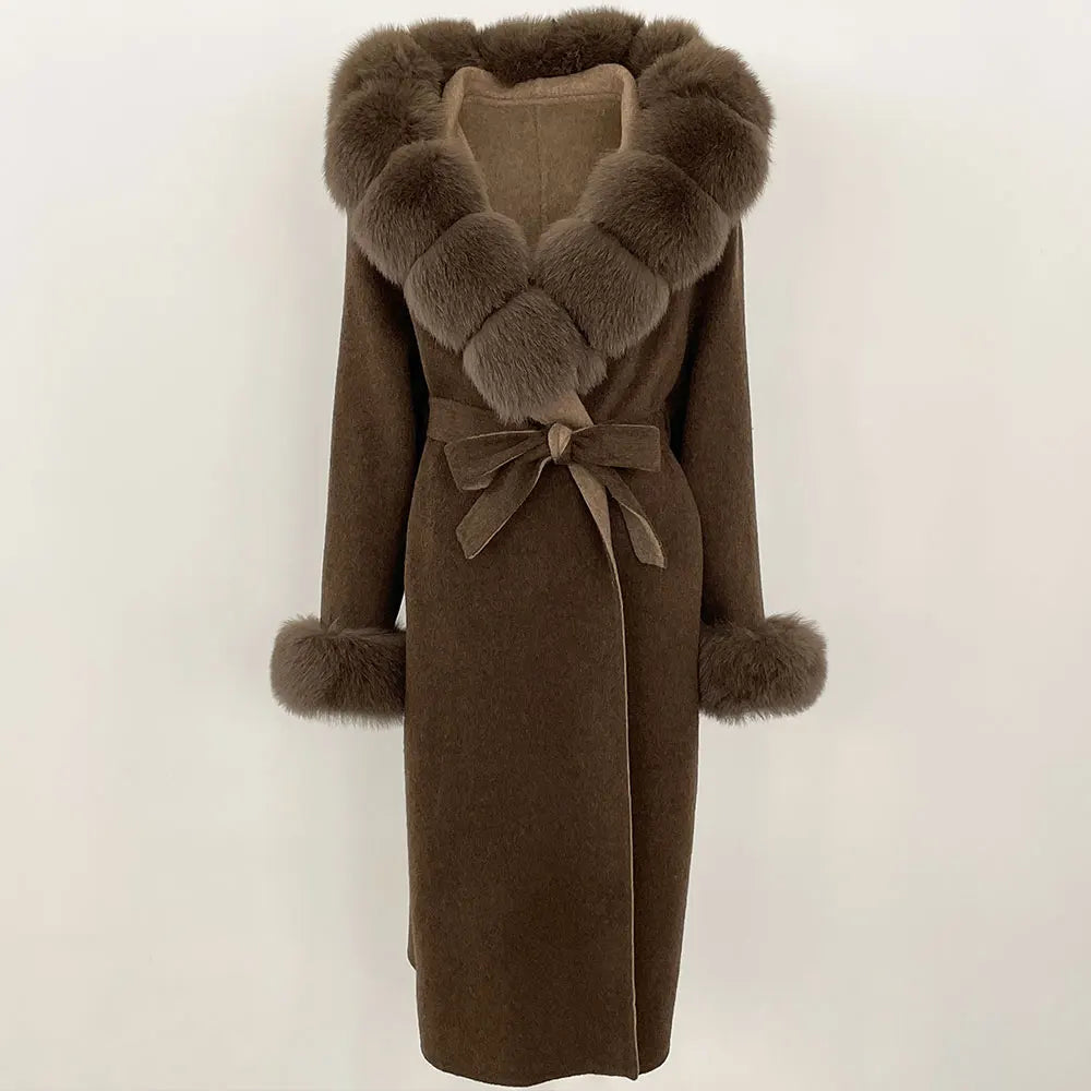 Elegant Warm Wool Blend Overcoat