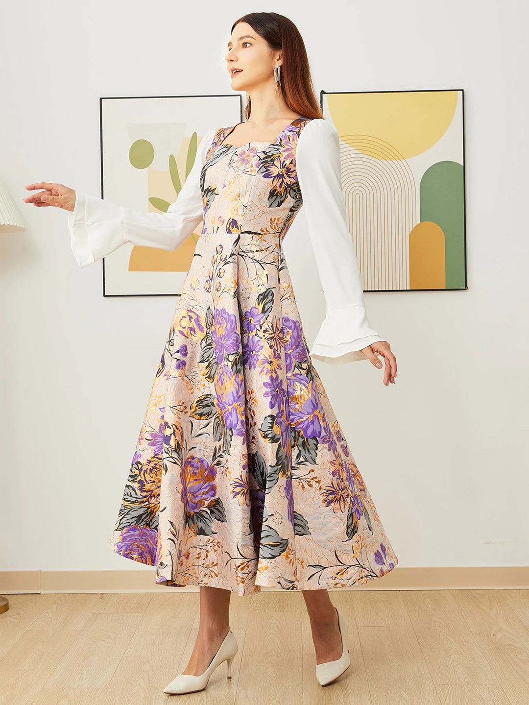 Exquisite Boho Floral French Style Dress