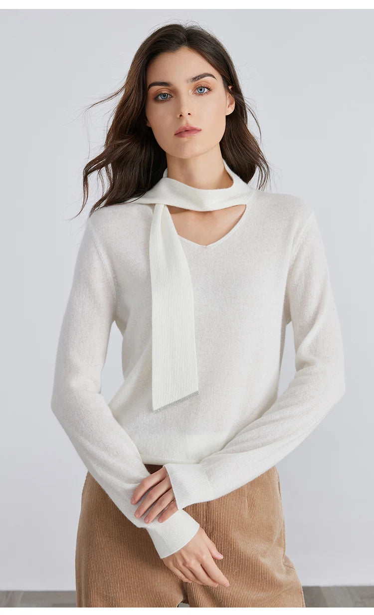 Premium Cashmere Knit Pullover Sweater