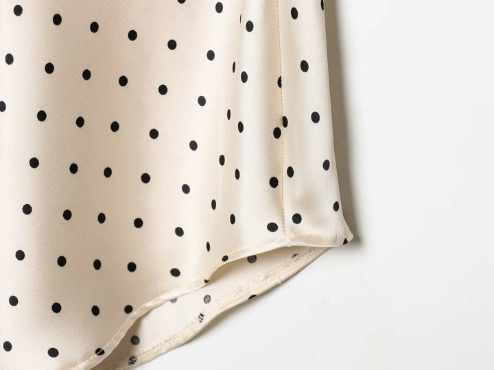Fashionable Asymmetric Polka Dots Skirt