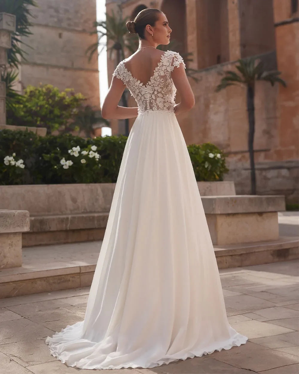 Alluring Boho Lace Bridal Dress