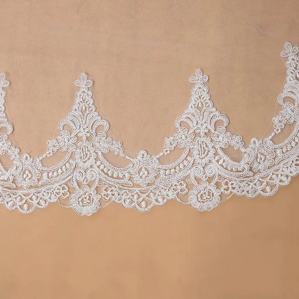 Beautiful Lace Edge Wedding Veil