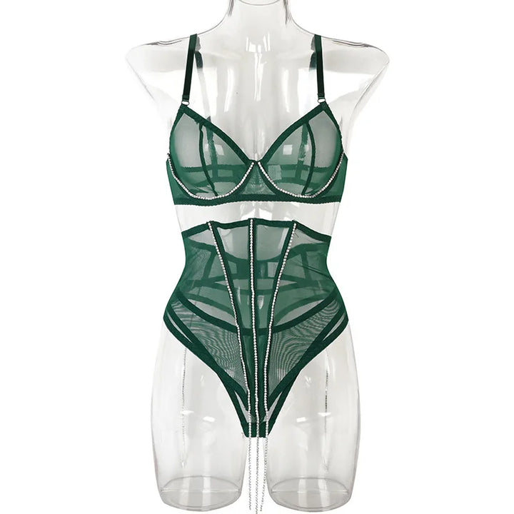 Sparkling Tassels Lingerie Set
