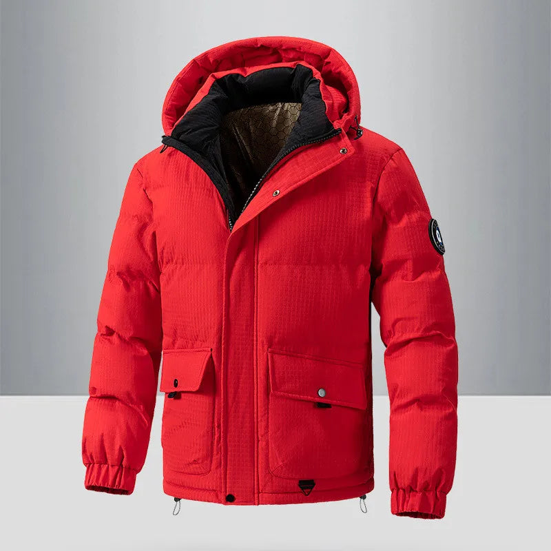 Warm Loose Fit Hooded Parka Jacket