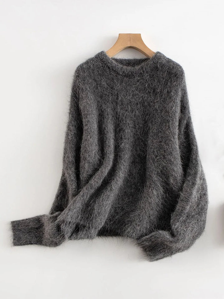 Elegant Dropped Sleeves Loose Sweater