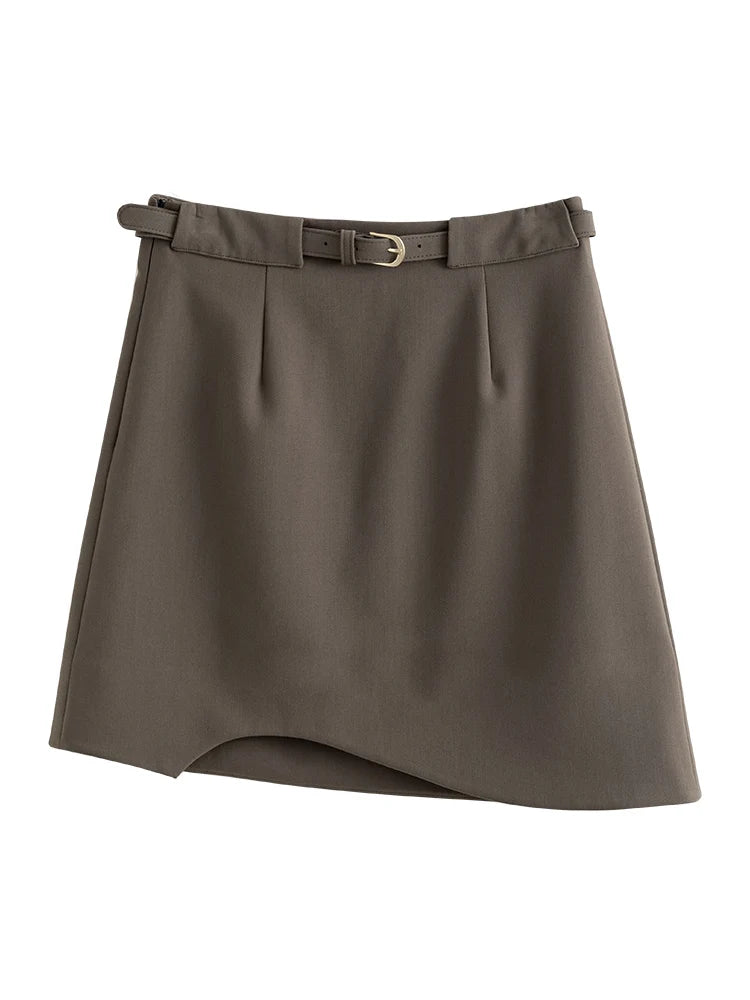 Attractive A-Line High Waisted Skirt