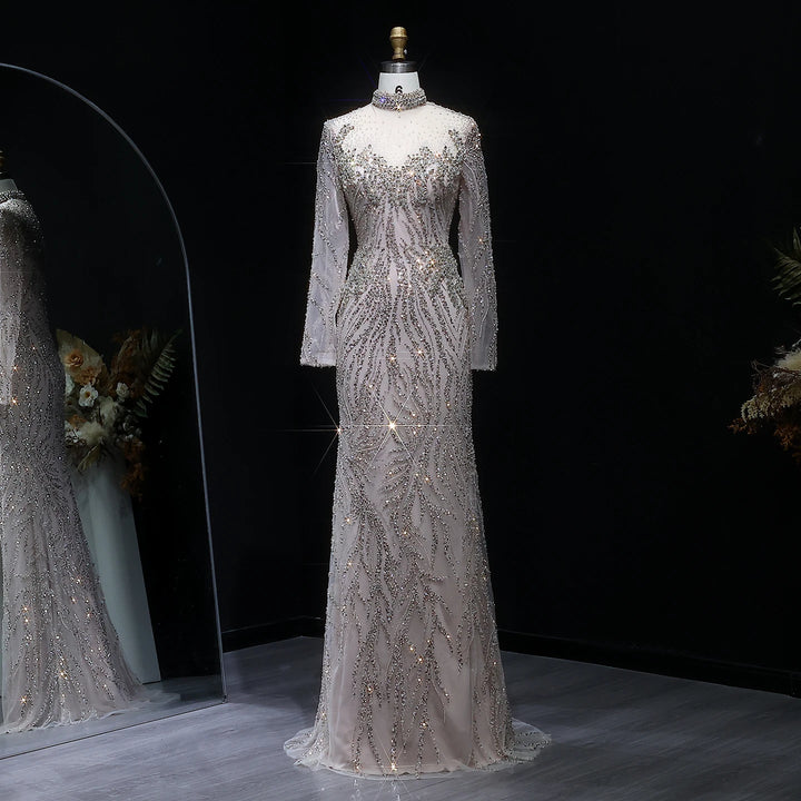 Attractive Beaded Arabian Evening Dress