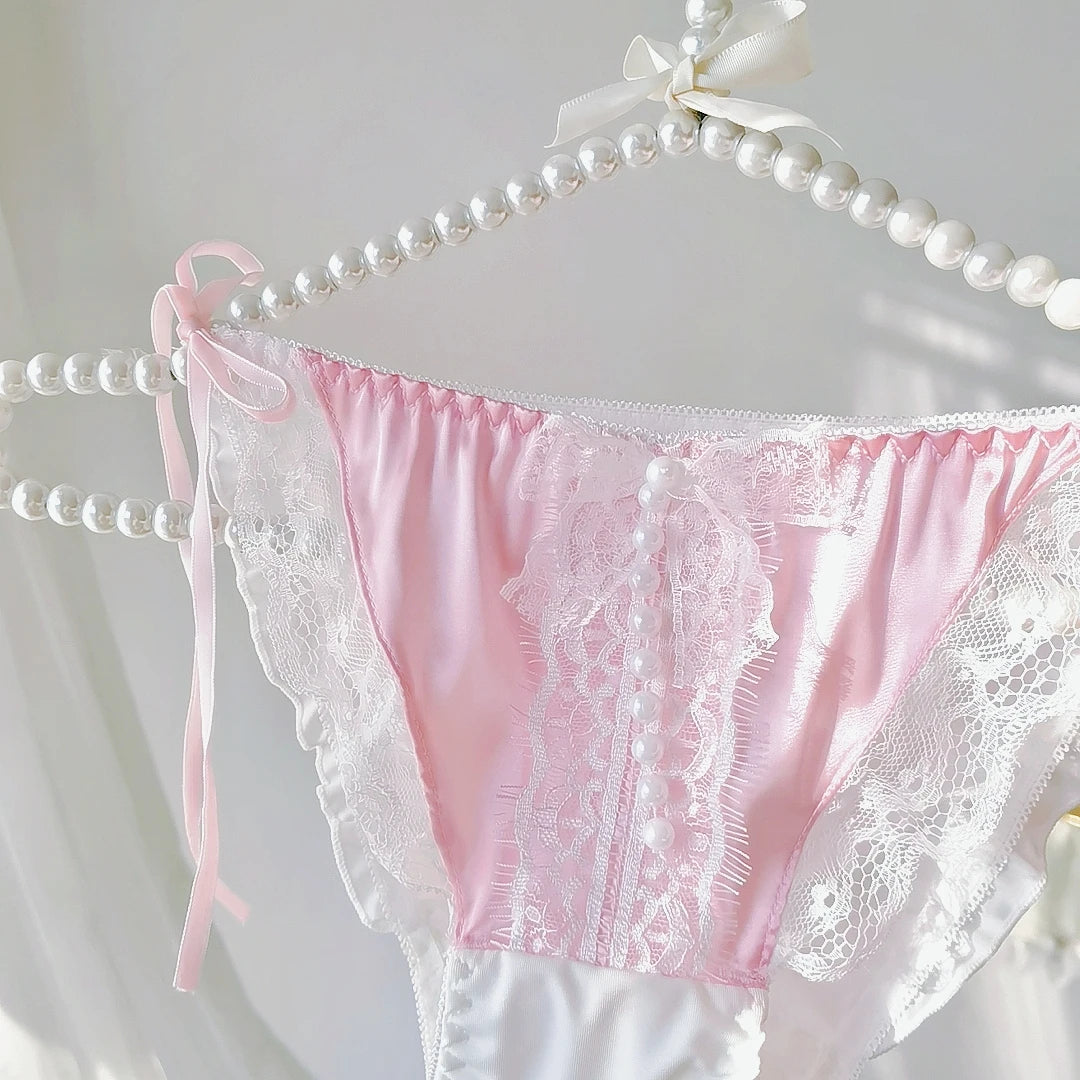 Charming Lace Strap Triangle Panties