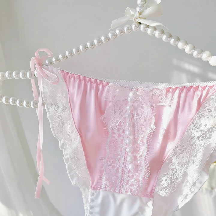 Charming Lace Strap Triangle Panties