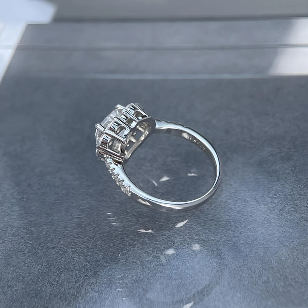 Premium Heart Cut Moissanite Ring