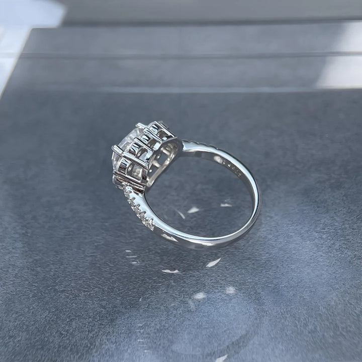 Premium Heart Cut Moissanite Ring