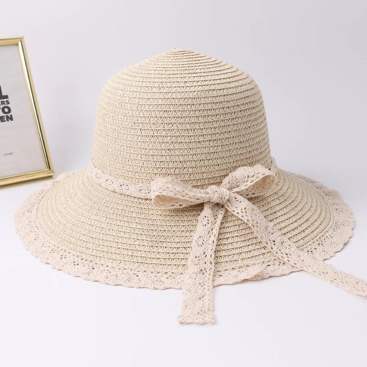 Elegant Bow Ribbon Panama Hat