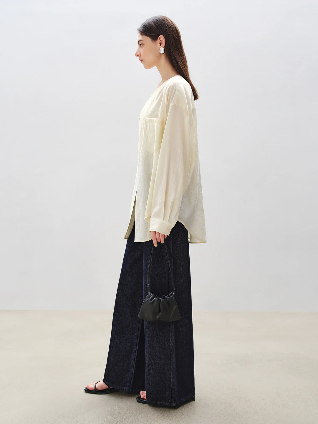 Comfortable V-Neck Linen Shirt