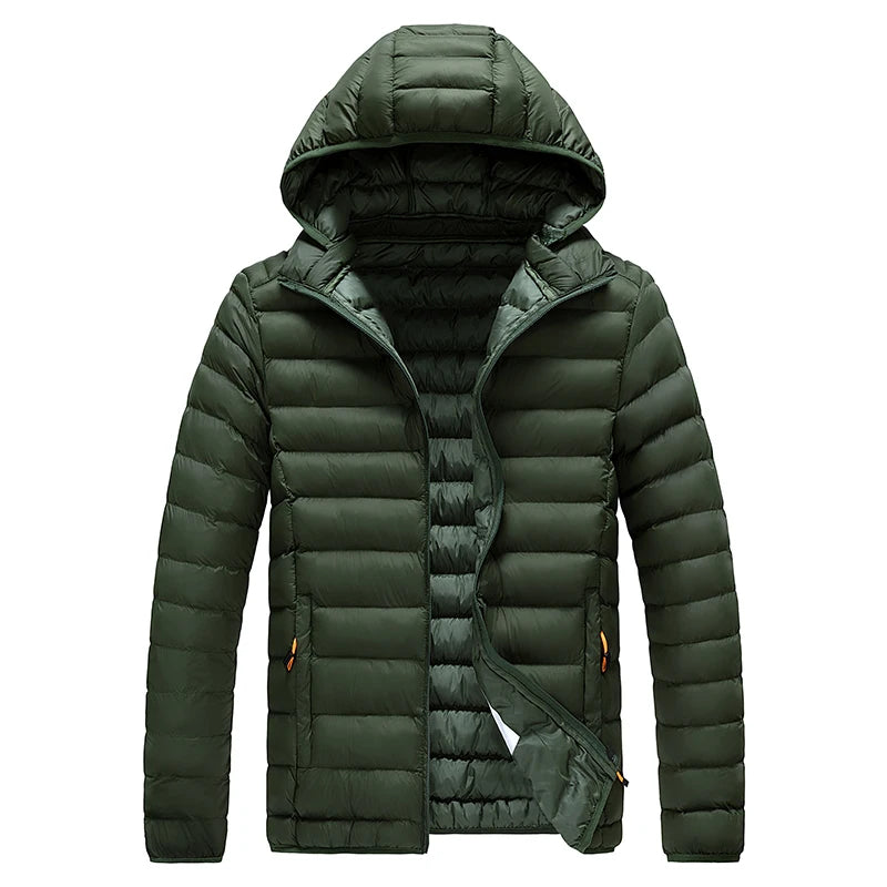 Casual Hooded Parka Coat With Detachable Hat