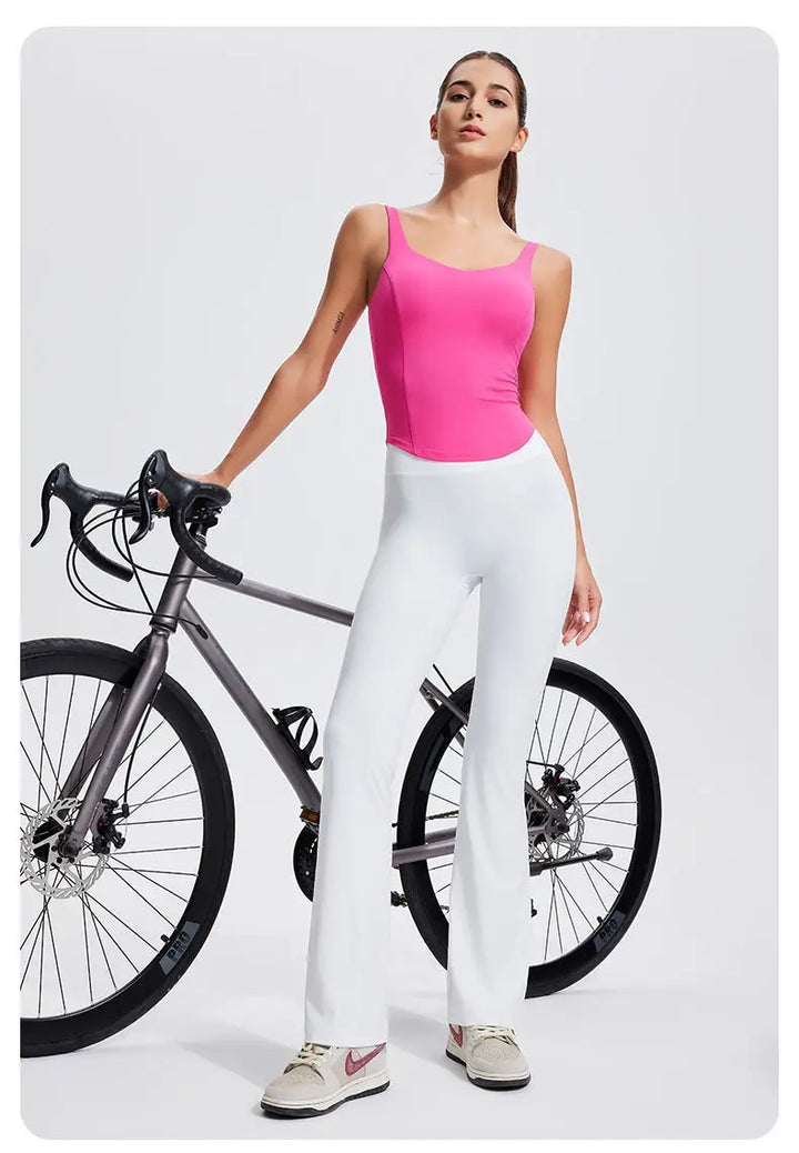 Fixed Padding Women's Workout Tank Tops