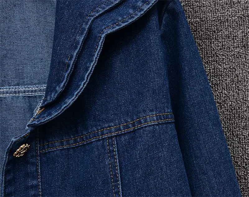 Smart Doll Collar Denim Jeans Jacket