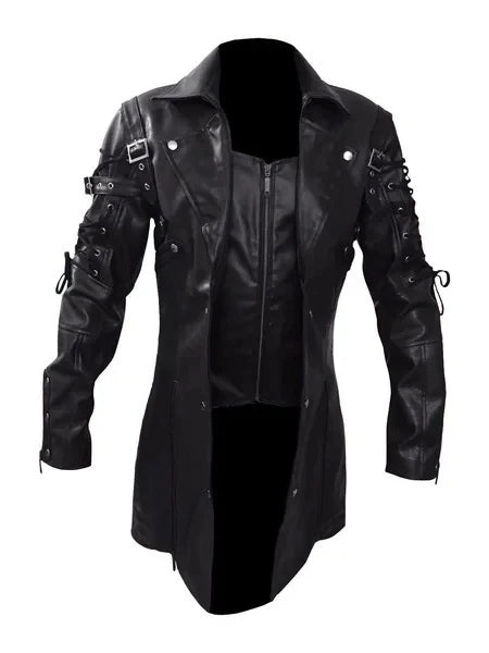 Smart Steampunk Gothic Trench Coat