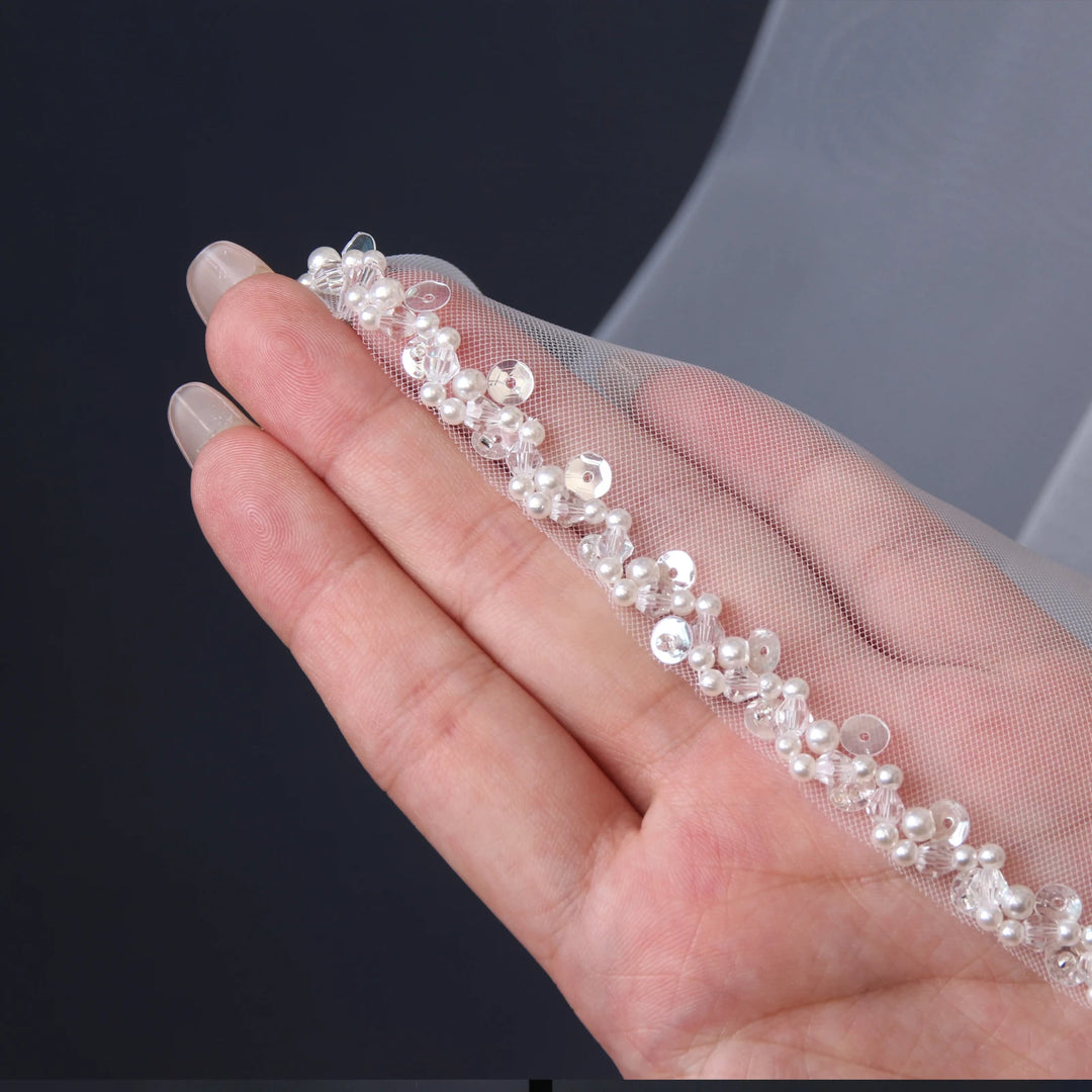 Luxury Crystal Organza Bridal Veils