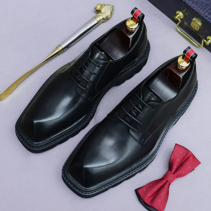 High-End Round Toe Formal Shoes
