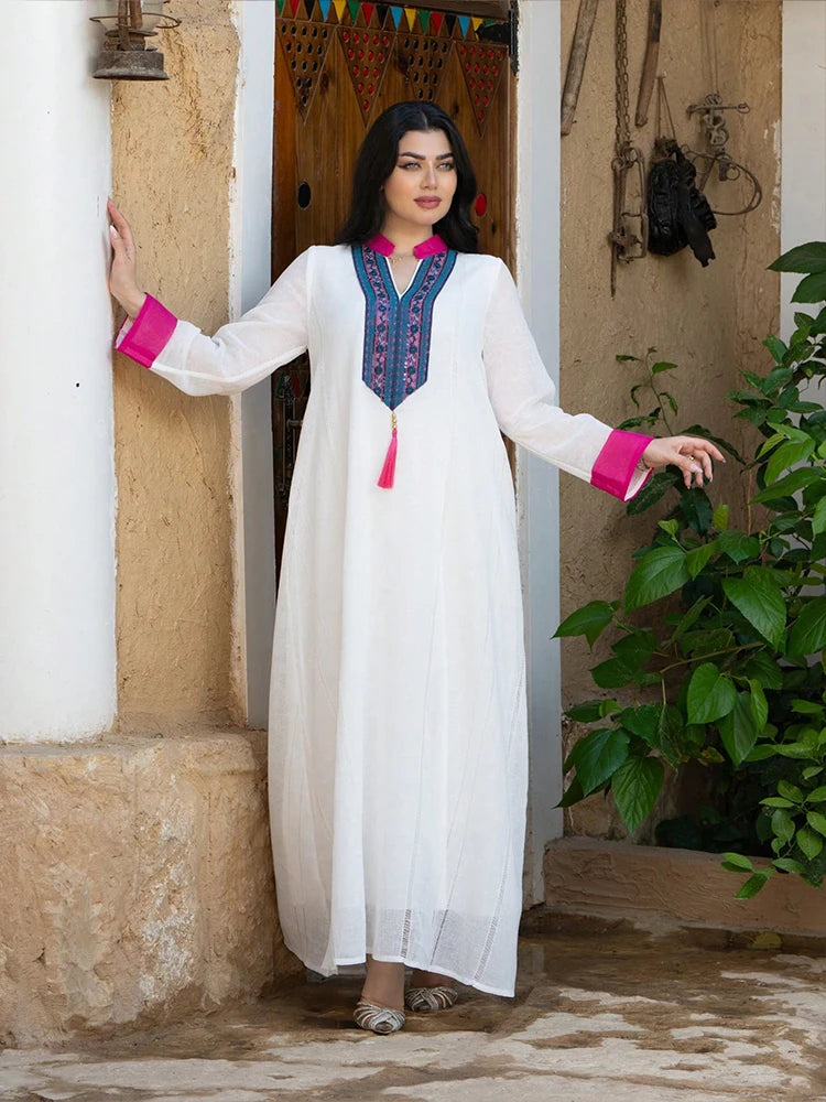 Stylish Floor-Length Abaya Dress