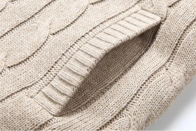 Stylish Wool-Lined Knitwear Cardigan