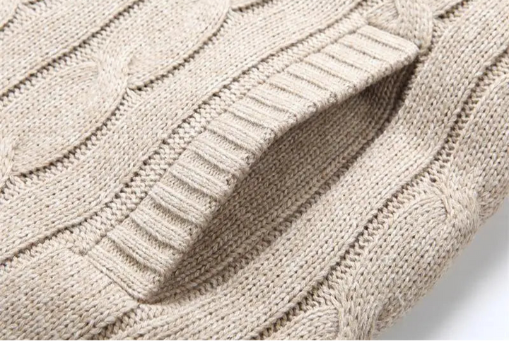 Stylish Wool-Lined Knitwear Cardigan