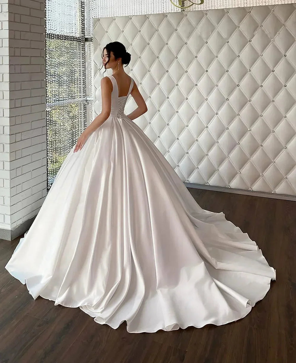 Ravishing Square Neck Bridal Dress