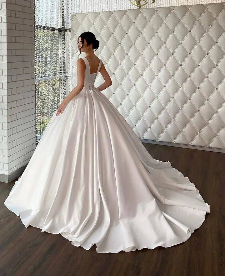 Ravishing Square Neck Bridal Dress