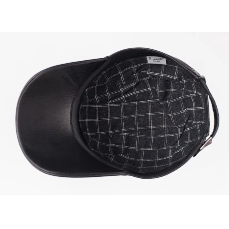 Natural Genuine Leather Baseball Cap